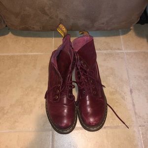 Burgundy Dr. Martens
